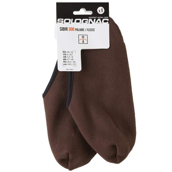 Носки флисовые мужские коричневые SIBIR 300 Solognac