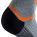 Носки для катания на роликах мужские серо-оранжевые FIT Oxelo