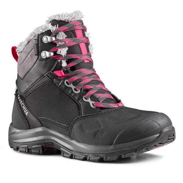 Ботинки походные теплые водонепроницаемые женские SH520 X-WARM MID Quechua