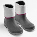 Сапоги для походов зимние водонепроницаемые женские серые SH100 WARM MID Quechua