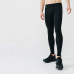 Тайтсы для бега утепленные мужские черные RUN WARM Kalenji