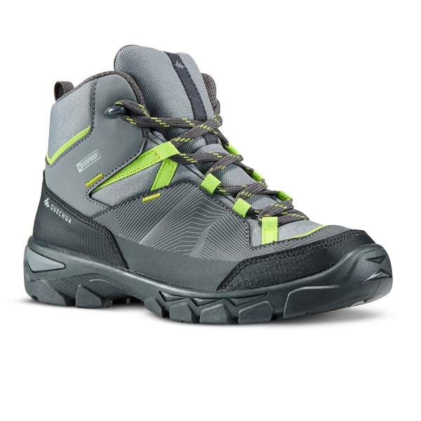 Кроссовки водонепроницаемые для походов детские разм. 35–38 mh120 mid QUECHUA