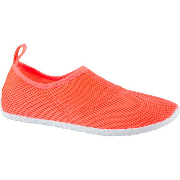 Тапочки коралловые для взрослых оранжевые AQUASHOES 100 Subea
