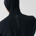 Куртка для бега с капюшоном женская черная RUN WARM Kalenji