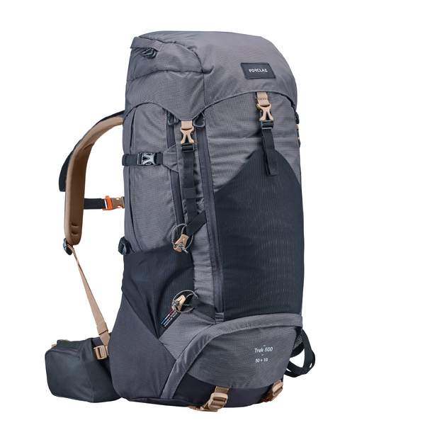 Рюкзак туристический 60 л мужской серый TREK 500 Forclaz