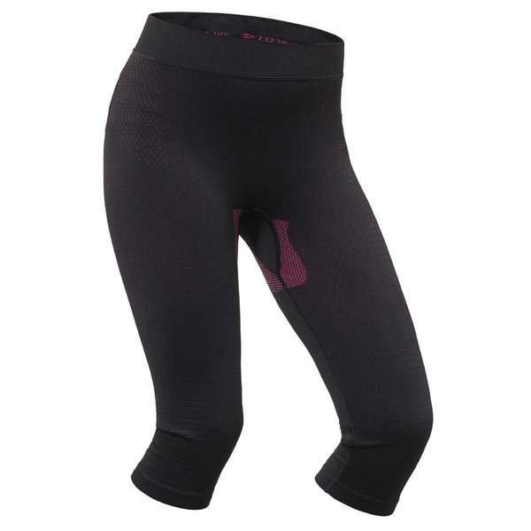 Термобелье горнолыжное (низ) детское черно-розовое 580 I-SOFT Wedze