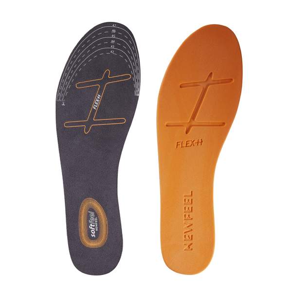 Стельки оранжево-серые WALK SOFTFEEL Newfeel