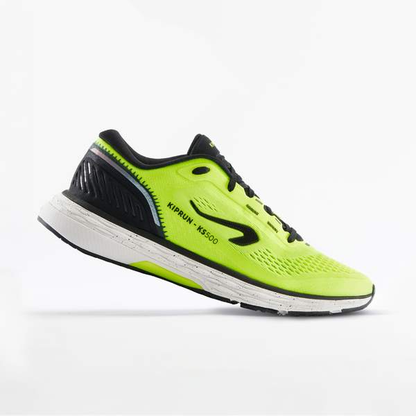 Кроссовки для бега мужские желто-черные KS 500 Kiprun