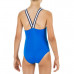 Купальник для плавания слитный для девочек синий VEGA SWIM Nabaiji