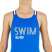 Купальник для плавания слитный для девочек синий VEGA SWIM Nabaiji