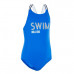 Купальник для плавания слитный для девочек синий VEGA SWIM Nabaiji