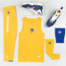 Майка баскетбольная компрессионная мужская желтая UT500 NBA STATE WARRIORS Tarmak