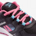 Кроссовки детские Reebok Supreme черно-розовые на шнурках