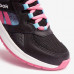 Кроссовки детские Reebok Supreme черно-розовые на шнурках