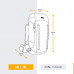 Рюкзак туристический 60 л мужской серый MT900 SYMBIUM Forclaz