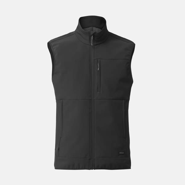 Ветровка мужская чёрная Softshell Trek Windbreaker Vest MT100 Forclaz